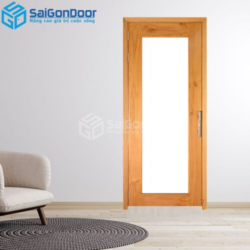 Cửa Gỗ MDF veneer o kinh-MDFV-SGD