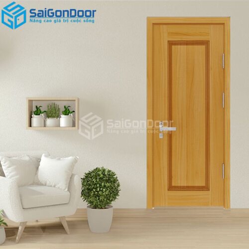 Cửa Gỗ Công Nghiệp SGD 1B Sồi 2-HDFV-SGD