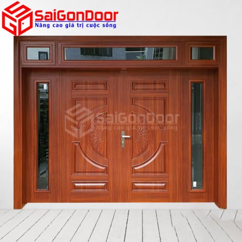Cửa Thép Vân Gỗ SGD-KM.TVG-4C.34