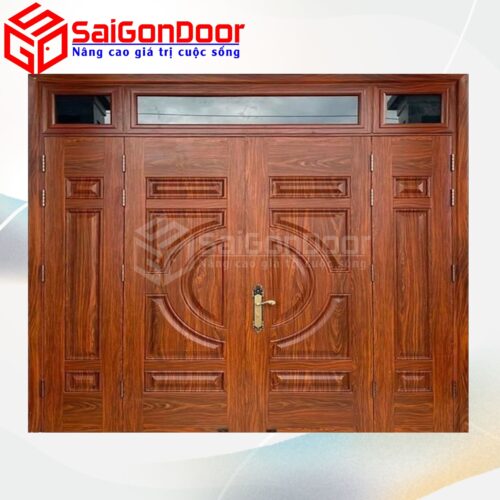 Cửa Thép Vân Gỗ SGD-KM.TVG-4C.35n.