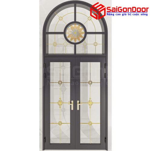 Cửa Nhôm Vân Gỗ SGD-CNVG-19