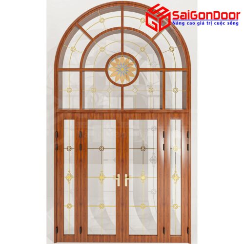 Cửa Nhôm Vân Gỗ SGD-CNVG-2