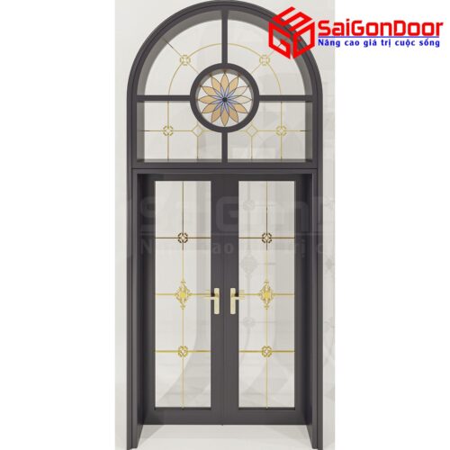 Cửa Nhôm Vân Gỗ SGD-CNVG-21