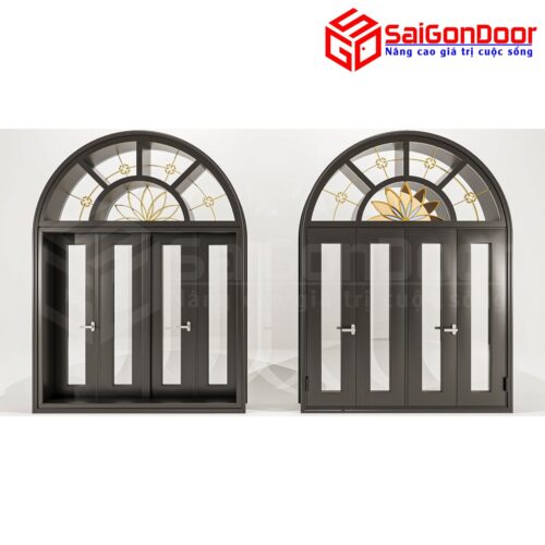 Cửa Nhôm Vân Gỗ SGD-CNVG-22