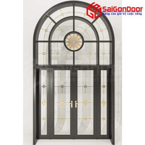 Cửa Nhôm Vân Gỗ SGD-CNVG-23