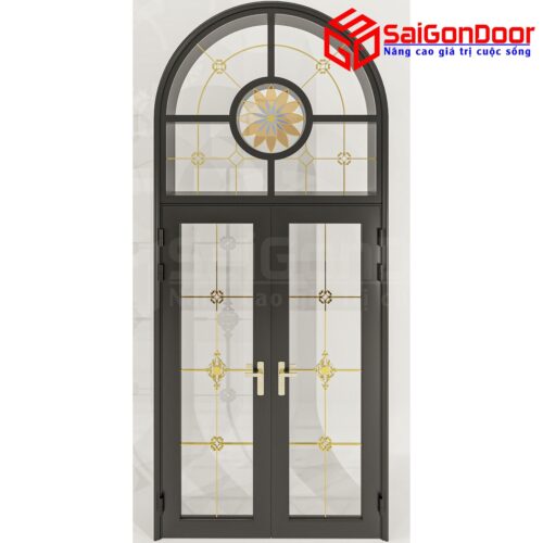 Cửa Nhôm Vân Gỗ SGD-CNVG-25