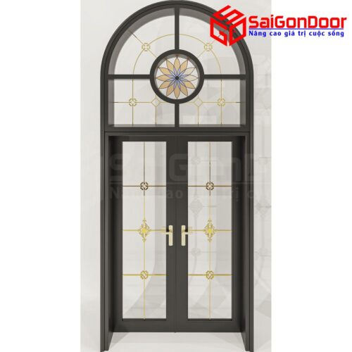 Cửa Nhôm Vân Gỗ SGD-CNVG-27