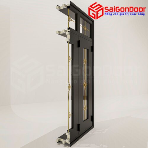 Cửa Nhôm Vân Gỗ SGD-CNVG-29