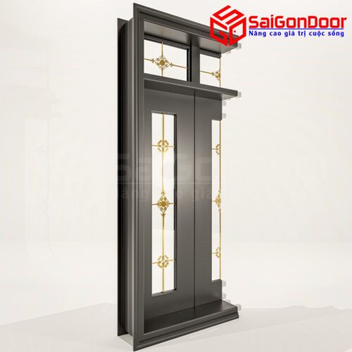 Cửa Nhôm Vân Gỗ SGD-CNVG-30