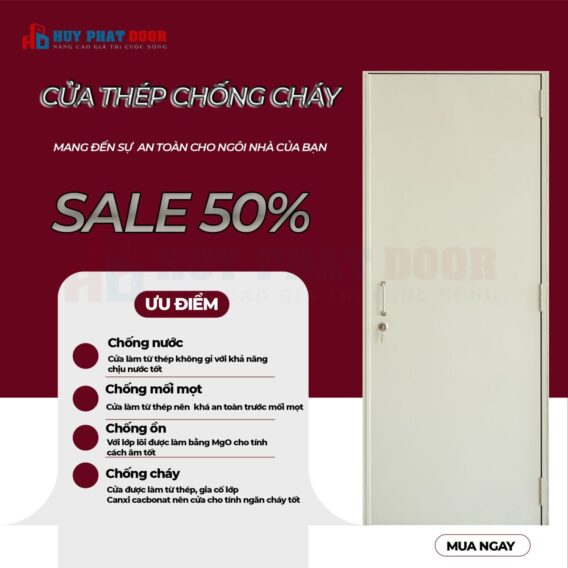 TÌM HIỂU BÁO GIÁ CỬA CHỐNG CHÁY HUYPHATDOOR MỚI NHẤT NĂM 2025